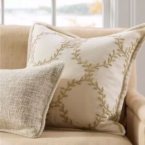 New - Serena and Lily Hathaway Pillow Cover Cream Accent